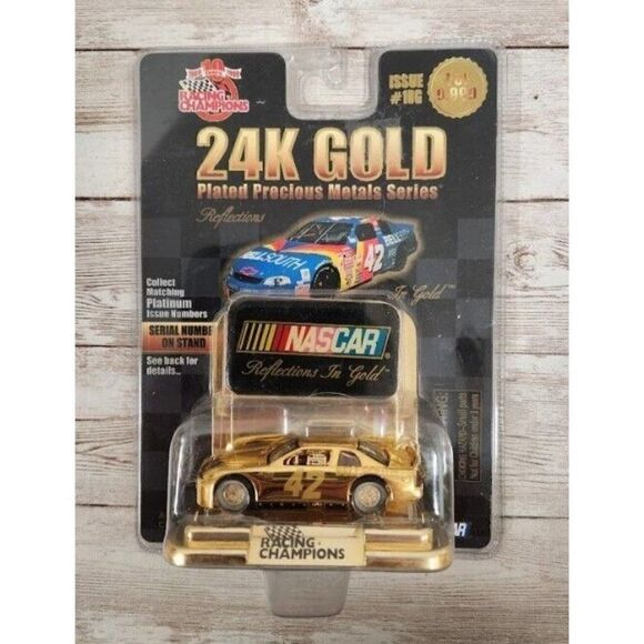 Nascar Racing Champions Joe Nemechek Bell South Chevy Monte Carlo 24K Gold - Picture 1 of 1